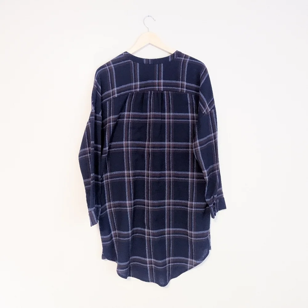Astr The Label Oversized Flannel Tunic - Picture 4 of 6